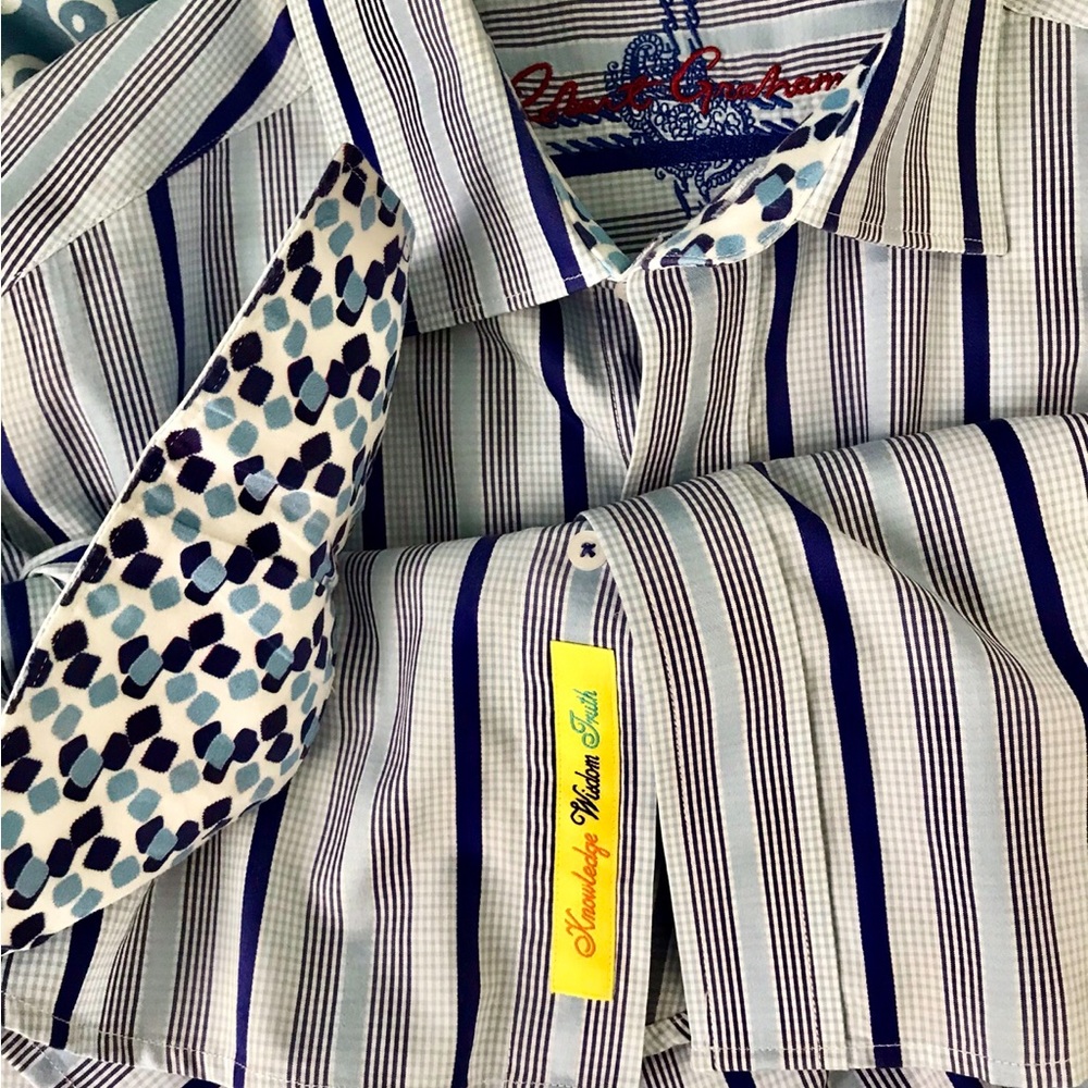 MEN’S ROBERT GRAHAM ,BUTTON-DOWN ; LONG SLEEVE